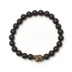 Buddha + Matte Black Onyx Bracelet