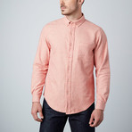 Pixel Button-Up // Coral (M)