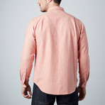 Pixel Button-Up // Coral (M)