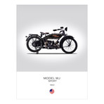Harley Davidson Model WJ Sport (Paper // 24"W x 32"H)