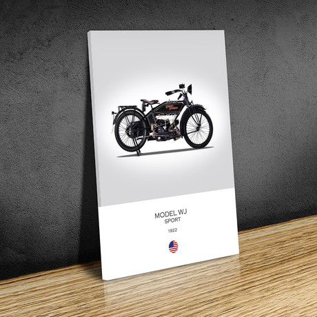Harley Davidson Model WJ Sport (Paper // 24"W x 32"H)