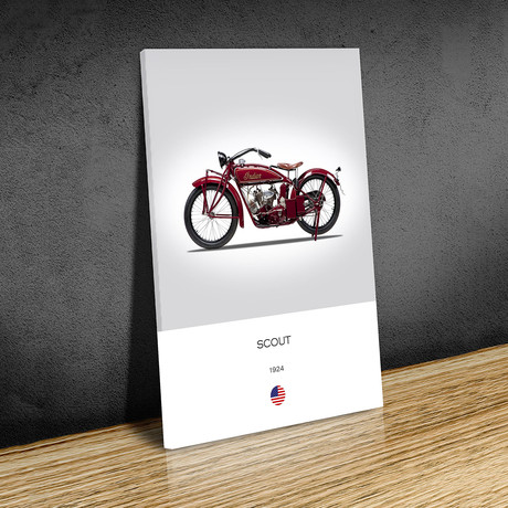 Indian Scout 1924 (Paper // 24"W x 32"H)