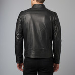 U411 Leather Biker Jacket // Black (Euro: 58)