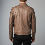 Lamb Leather BIker Jacket // Grey (Euro: 48)