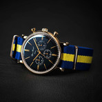 Björn Hendal Varberg Swedish Flag Chronograph Quartz // BHBYSN