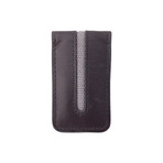 Canvas + Leather Magnetic Money Clip (Gray)