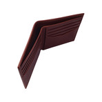 Canvas + Leather Bi-Fold RFID Wallet (Gray)