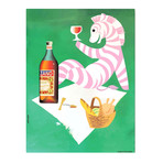 Cinzano Zebra (30"W x 24"H x 1.5"D)