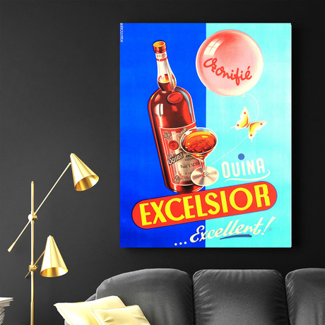 Drink Excelsior (30"W x 24"H x 1.5"D)