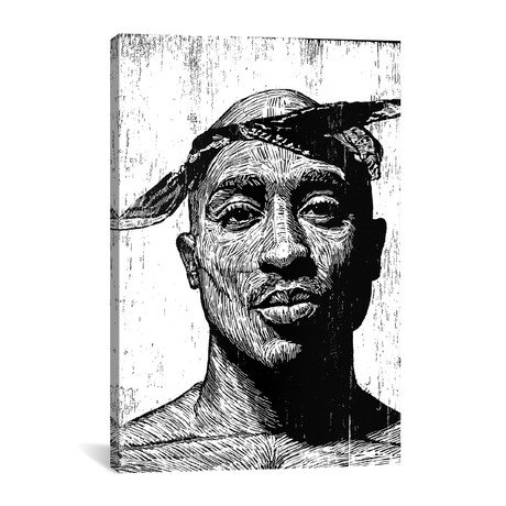Tupac // Neil Shigley (18"W x 26"H x 0.75"D)