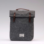 Dylan Felt Backpack // Grey