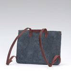 Freud Suede Backpack // Blue