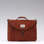 Freud Suede Backpack // Brown