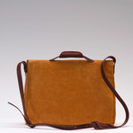 Freud Suede Bag // Mustard