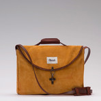 Freud Suede Bag // Mustard