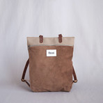 Mapa Suede Backpack // Brown