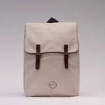 Tchang Canvas Backpack // Ecru