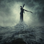 Queen Of The Darkness // hardibudi (18"W x 18"H x 0.75"D)