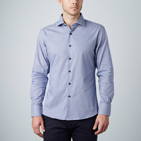 Gingham Dress Shirt // Blue (US: 14R)