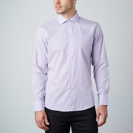Gingham Dress Shirt // Lavender (US: 14R)