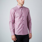 Pinstripe Dress Shirt // Pink + Grey (US: 15.5R)