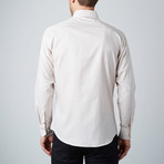 Textured Dress Shirt // Tan (US: 16.5R)