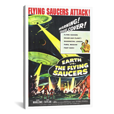 Earth Vs. The Flying Saucers (18"W x 26"H x .75"D)