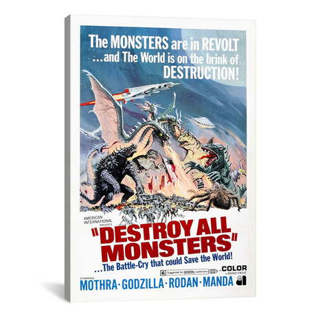 Destroy All Monsters (18"W x 26"H x .75"D)