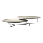 Adelphi Nesting Coffee Tables (Black Lacquer + Cathedral Ebony)
