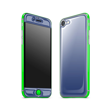 Glow Gel Combo // Navy + Neon Green (iPhone 7)