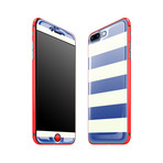 Glow Gel Combo // Nautical Striped + Neon Red (iPhone 7)