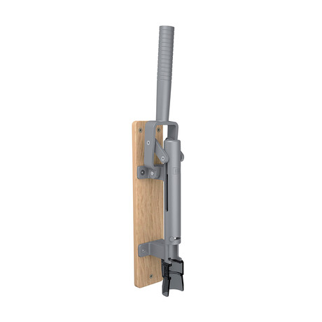 Modern Wall Mounted Corkscrew + Wood Backing (Natural + Oak Wood)