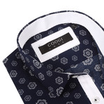 Mercer Dress Shirt // Navy + White (L)