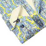 Craig Dress Shirt // Yellow + Light Blue (3XL)