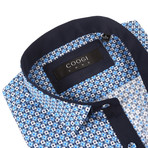 Rayford Dress Shirt // Light Blue + Navy (M)