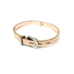 Buckle Bangle // Rose Gold