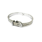 Buckle Bangle // Silver