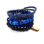 Variety Bracelet Set // Blue + Black
