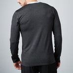 Warriors & Scholars // Venture Fitness Tech Long-Sleeve Shirt // Black (M)