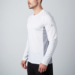 Power Fitness Tech Long-Sleeve T-Shirt // White (L)