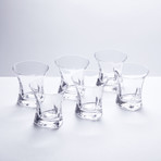 Contemporary Crystal Whiskey Glasses // Set of 6