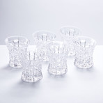 Mosaic Crystal Whiskey Glasses // Set of 6