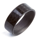 Carbon Fiber Twill Gloss Ring // 8mm (Size 5)