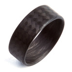 Carbon Fiber Twill Matte Ring // 8mm (5.5)