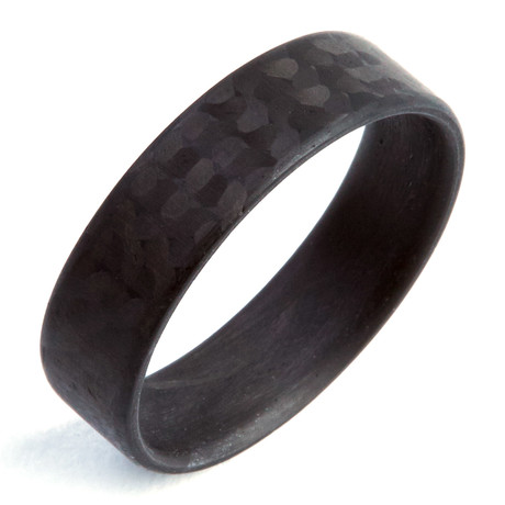 Carbon Fiber Twill Matte Ring // 6mm (Size 7)