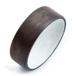 Carbon Fiber Unidirectional Ring // White // 8mm (Size 5)