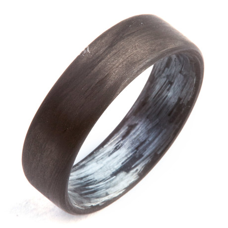 Carbon Fiber Unidirectional Ring // Texalium // 6mm (Size 5)