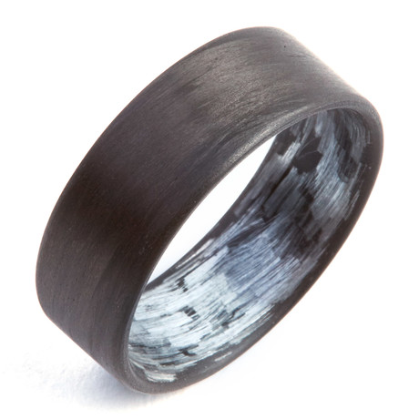 Carbon Fiber Unidirectional Ring // Texalium // 8mm (Size 5)