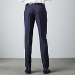 Moschino // Textured Pinstripe 2-Button Wool Suit // Navy (Euro: 50)