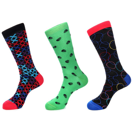 X's and O's Sock Pack // Set of 3